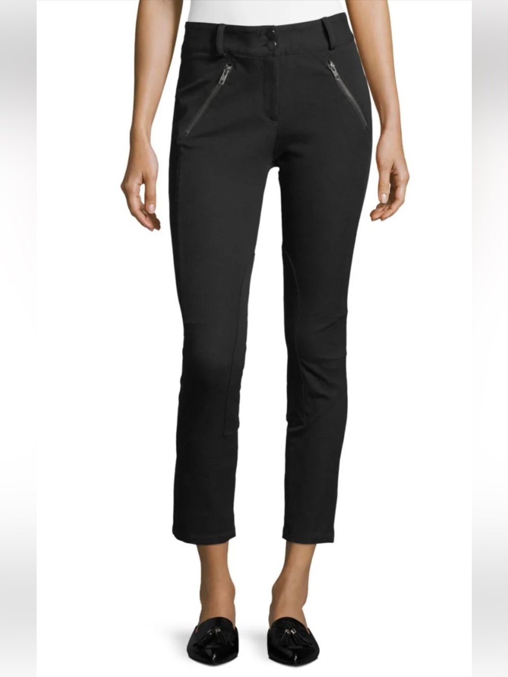 Veronica Beard black Ellie Jodhpur high-rise skinny riding pants